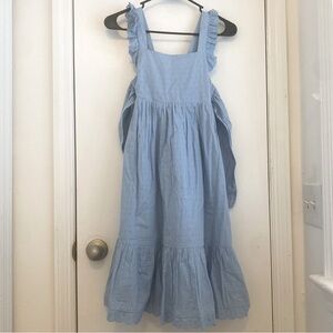 Blue Ruffled Kids Dress